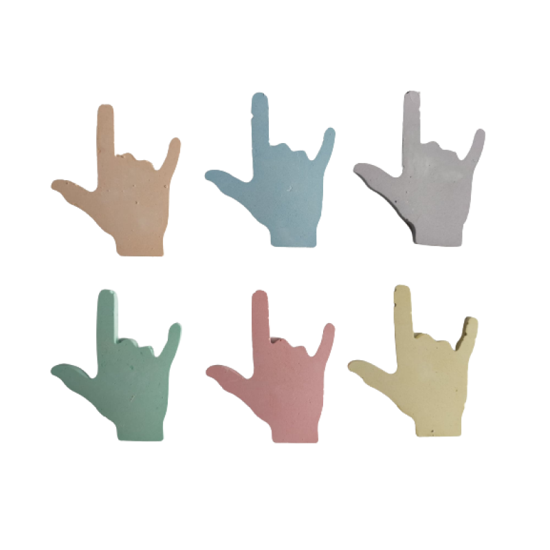 i love you  gebarentaal - stoepkrijt